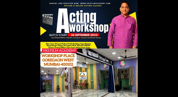 Join Online 3 Months Acting for Camera Certificate Course